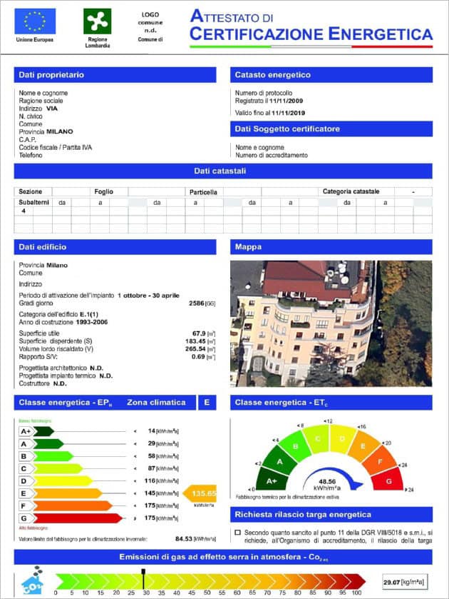 Certificazione energetica ape quando serve certificato energetico ... Certificazione energetica classi